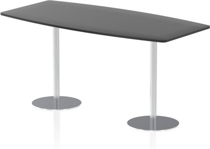 Office Monster | Hi-Gloss Italia Poseur Table High Gloss 2400 Top 1145 High Black Hi-Gloss Italia Poseur Table High Gloss 2400 Top 1145 High Black