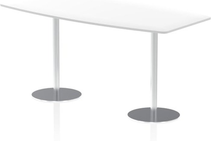 Office Monster | Hi-Gloss Italia Poseur Table High Gloss 2400 Top 1145 High White Hi-Gloss Italia Poseur Table High Gloss 2400 Top 1145 High White
