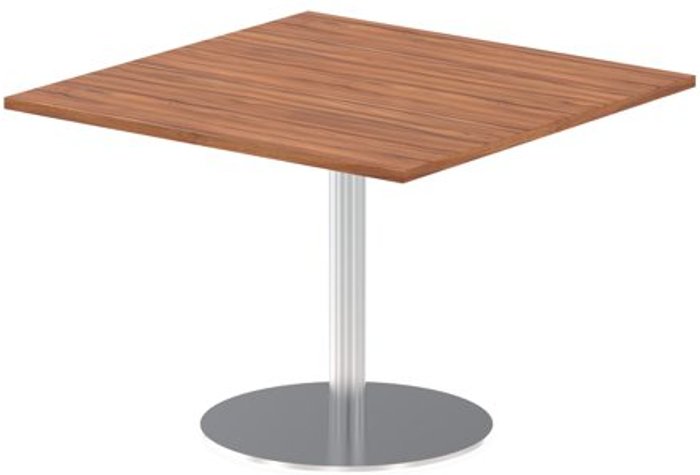 Office Monster | Impulse Italia Poseur Table Square 800/800 Top 725 High Walnut Impulse Italia Poseur Table Square 800/800 Top 725 High Walnut