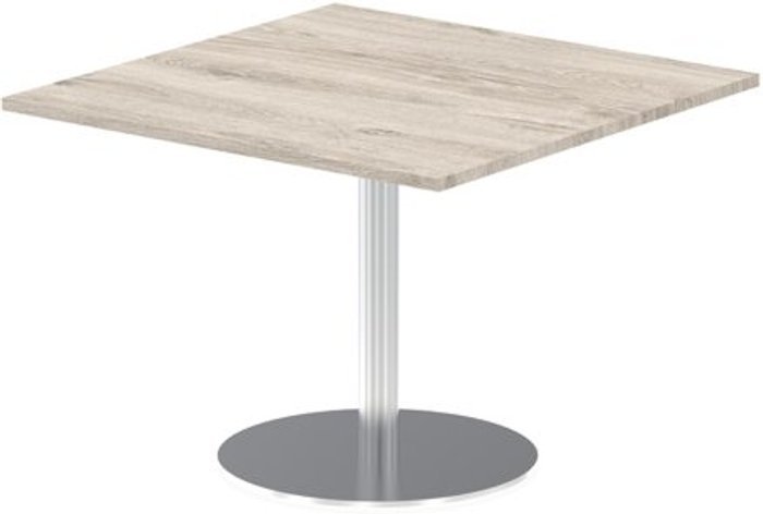 Office Monster | Impulse Italia Poseur Table Square 1000/1000 Top 725 High Grey Oak Impulse Italia Poseur Table Square 1000/1000 Top 725 High Grey Oak