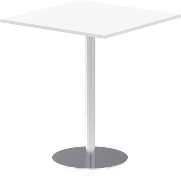 Office Monster | Impulse Italia Poseur Table Square 1000/1000 Top 1145 High White Impulse Italia Poseur Table Square 1000/1000 Top 1145 High White
