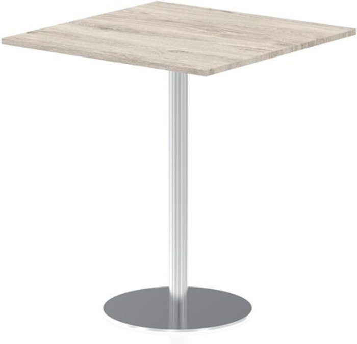 Office Monster | Impulse Italia Poseur Table Square 1000/1000 Top 1145 High Grey Oak Impulse Italia Poseur Table Square 1000/1000 Top 1145 High Grey Oak