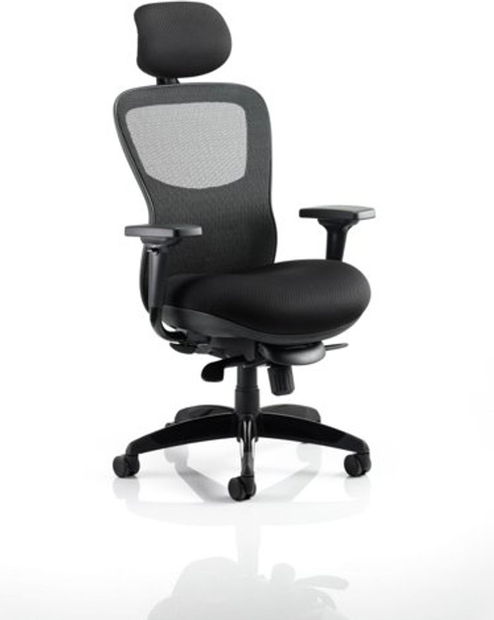 Office Monster | Stealth Stealth Shadow Ergo Posture Chair Black Airmesh Seat And Mesh Back With Arms With Headrest Stealth Stealth Shadow Ergo Posture Chair Black Airmesh Seat And Mesh Back With Arms With Headrest