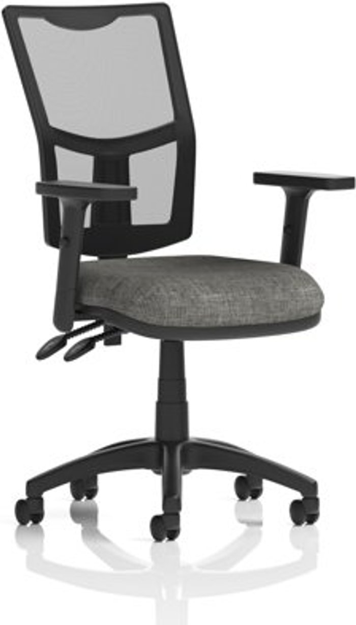 Office Monster | Eclipse II Eclipse II Lever Task Operator Chair Mesh Back With Charcoal Seat With Height Adjustable Arms Eclipse II Eclipse II Lever Task Operator Chair Mesh Back With Charcoal Seat With Height Adjustable Arms