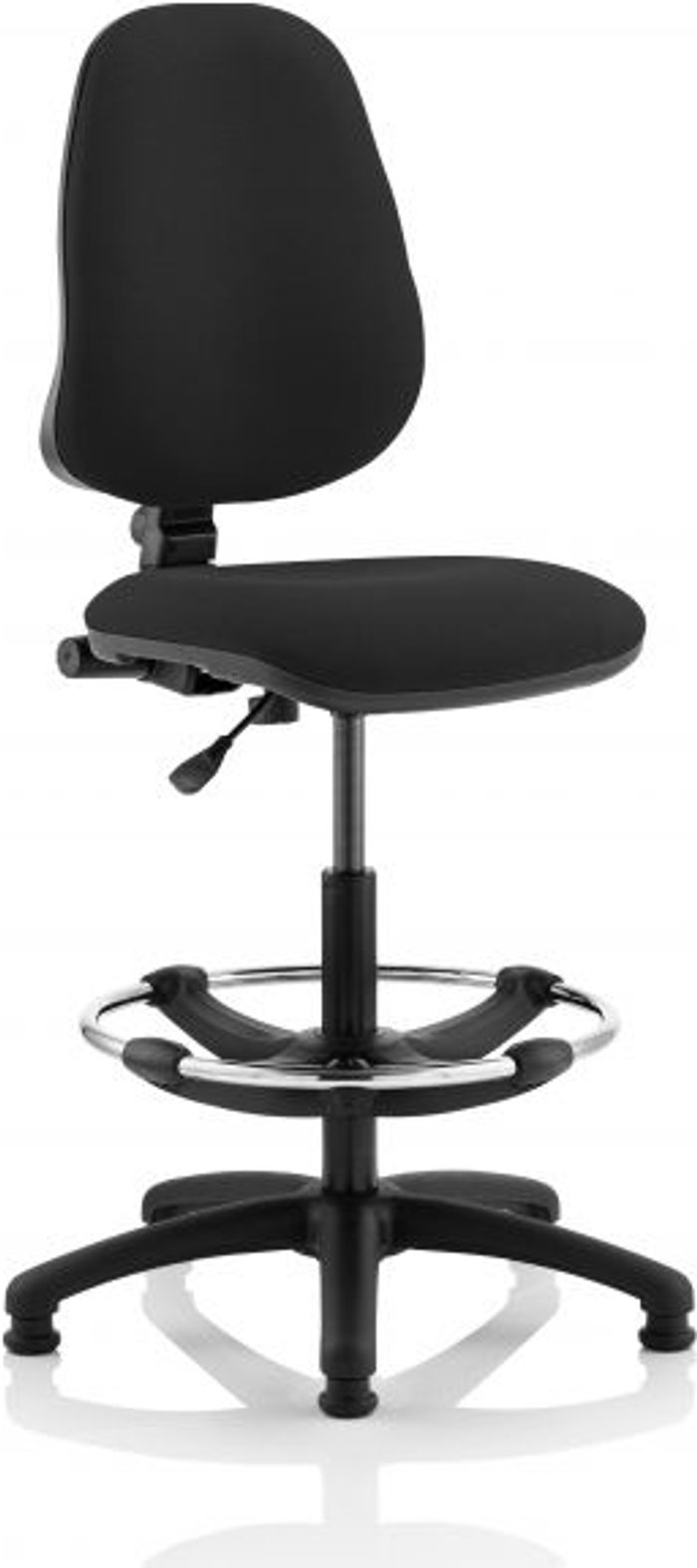 Office Monster | Eclipse I Eclipse I Lever Task Operator Chair Black With Hi Rise Draughtsman Kit Eclipse I Eclipse I Lever Task Operator Chair Black With Hi Rise Draughtsman Kit