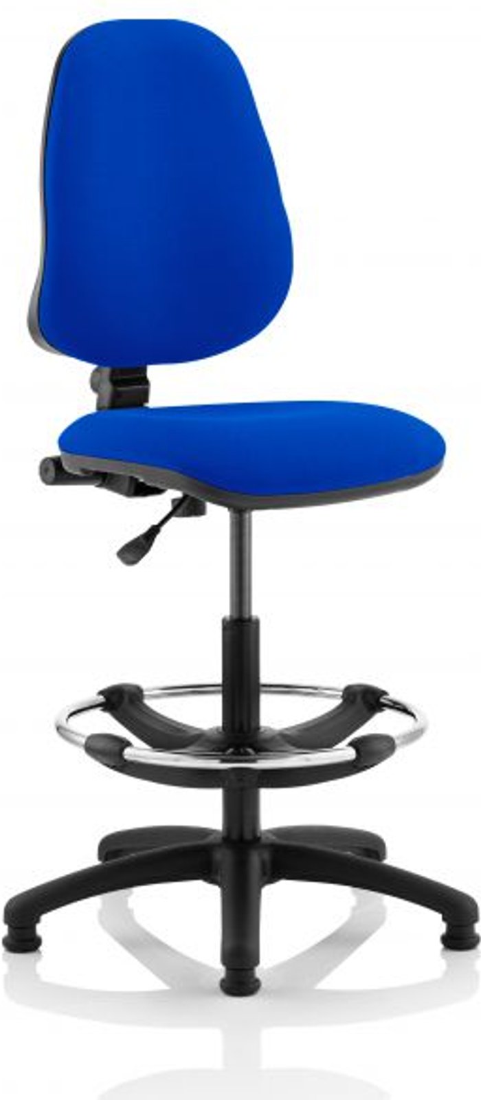 Office Monster | Eclipse I Eclipse I Lever Task Operator Chair Blue With Hi Rise Draughtsman Kit Eclipse I Eclipse I Lever Task Operator Chair Blue With Hi Rise Draughtsman Kit