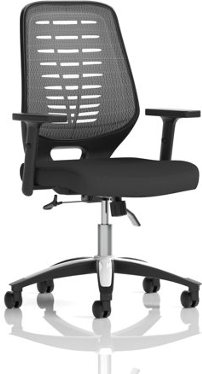 Office Monster | Relay Relay Task Operator Chair Airmesh Seat Silver Back With Height Adjustable Arms Relay Relay Task Operator Chair Airmesh Seat Silver Back With Height Adjustable Arms