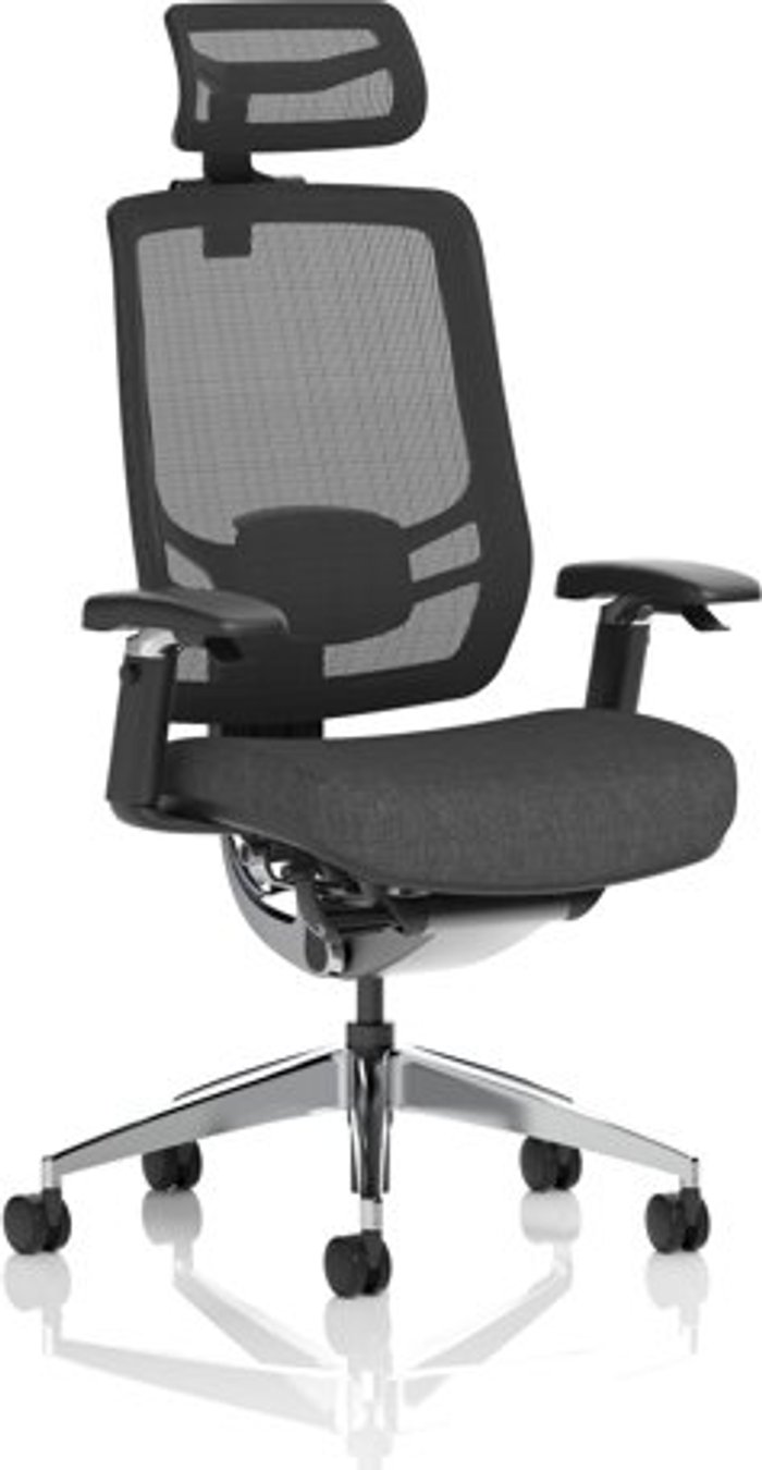 Office Monster | Ergo Ergo Click Black Fabric Seat Black Mesh Back with Headrest Ergo Ergo Click Black Fabric Seat Black Mesh Back with Headrest