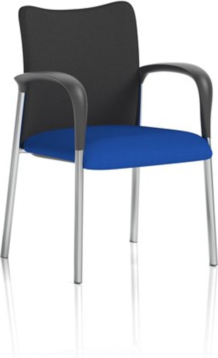 Office Monster | Academy Academy Black Fabric Back Bespoke Colour Seat With Arms Stevia Blue Academy Academy Black Fabric Back Bespoke Colour Seat With Arms Stevia Blue