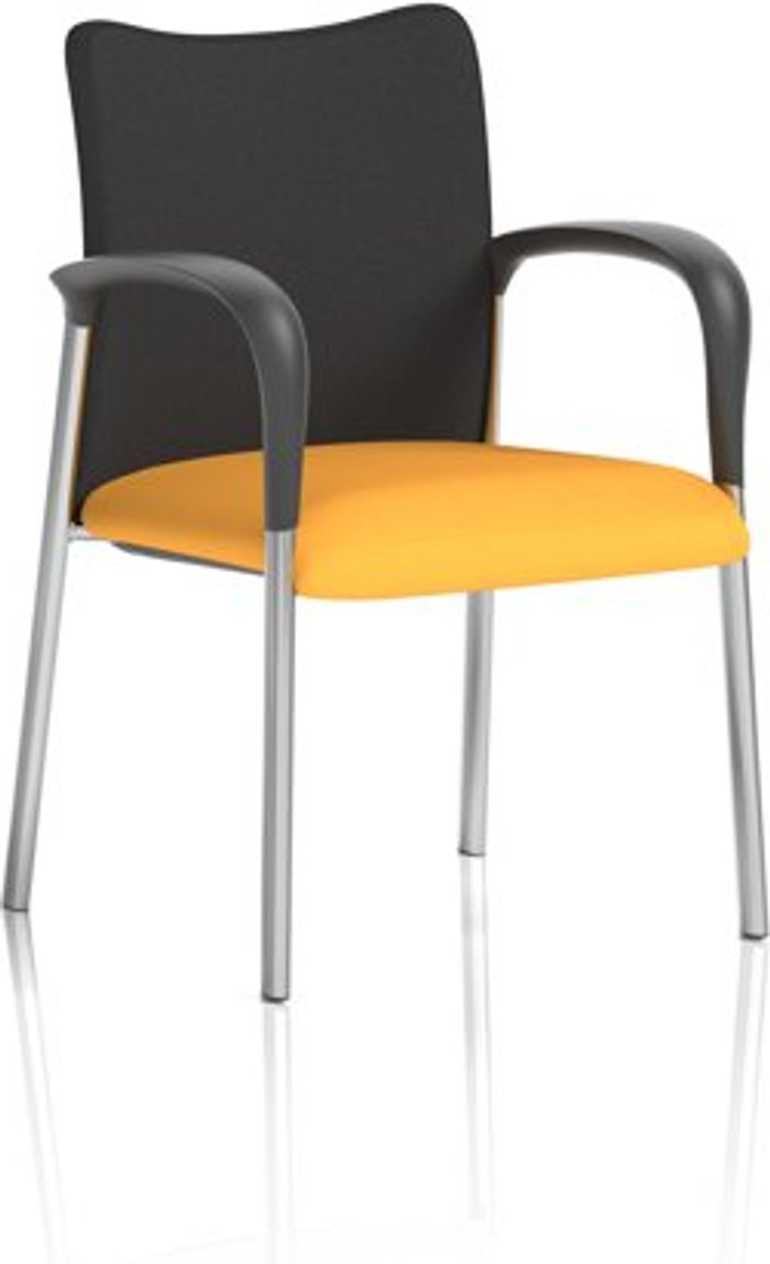 Office Monster | Academy Academy Black Fabric Back Bespoke Colour Seat With Arms Senna Yellow Academy Academy Black Fabric Back Bespoke Colour Seat With Arms Senna Yellow