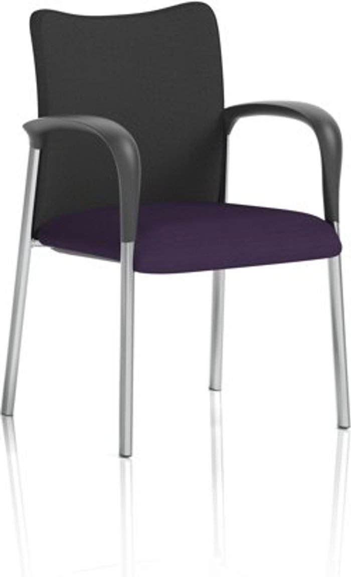 Office Monster | Academy Academy Black Fabric Back Bespoke Colour Seat With Arms Tansy Purple Academy Academy Black Fabric Back Bespoke Colour Seat With Arms Tansy Purple