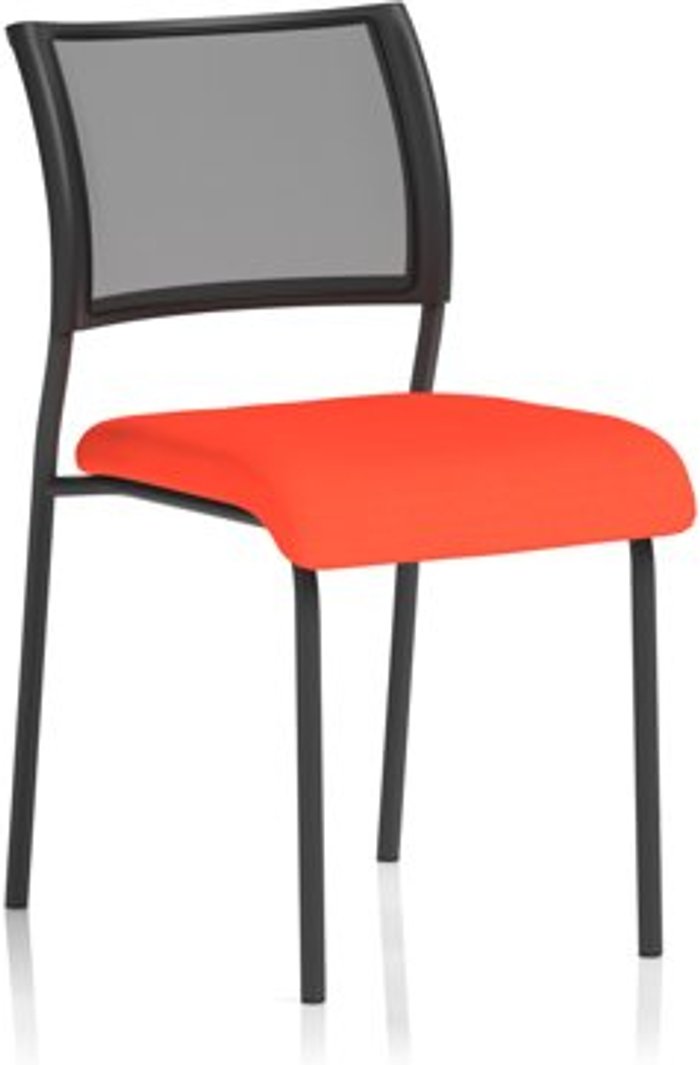 Office Monster | Brunswick Brunswick No Arm Bespoke Colour Seat Black Frame Tabasco Red Brunswick Brunswick No Arm Bespoke Colour Seat Black Frame Tabasco Red