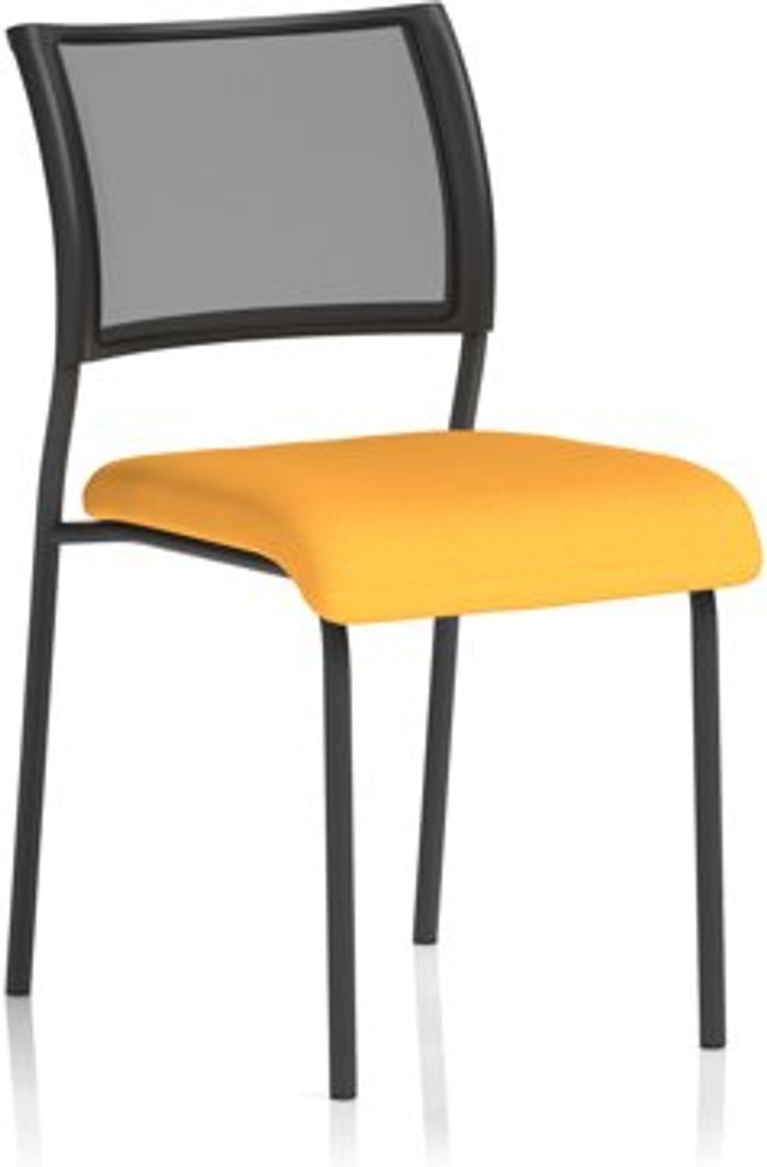 Office Monster | Brunswick Brunswick No Arm Bespoke Colour Seat Black Frame Senna Yellow Brunswick Brunswick No Arm Bespoke Colour Seat Black Frame Senna Yellow