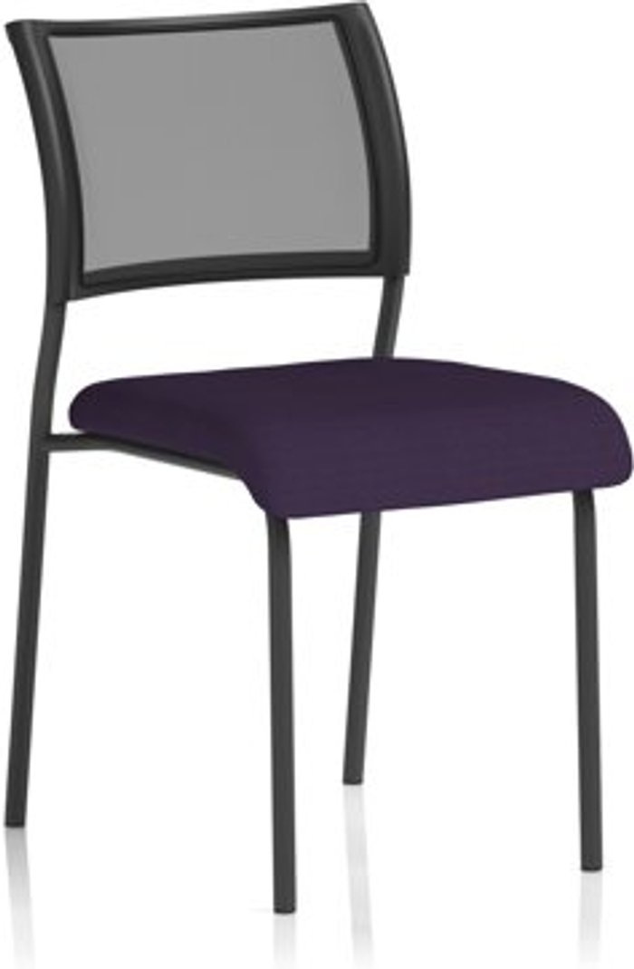 Office Monster | Brunswick Brunswick No Arm Bespoke Colour Seat Black Frame Tansy Purple Brunswick Brunswick No Arm Bespoke Colour Seat Black Frame Tansy Purple