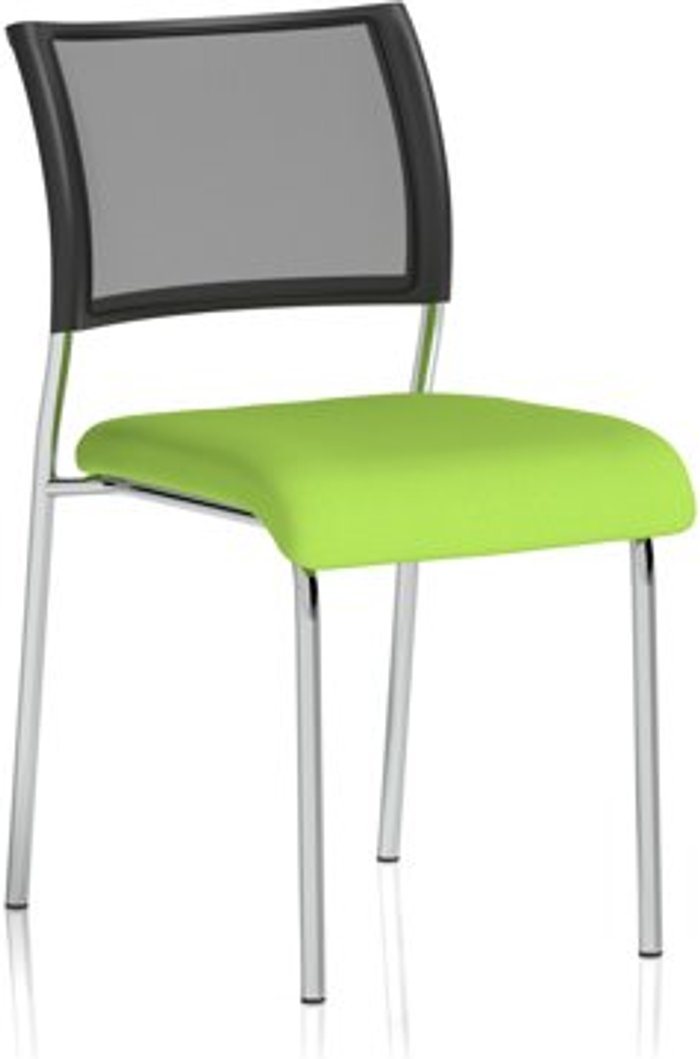 Office Monster | Brunswick Brunswick No Arm Bespoke Colour Seat Chrome Frame Myrrh Green Brunswick Brunswick No Arm Bespoke Colour Seat Chrome Frame Myrrh Green