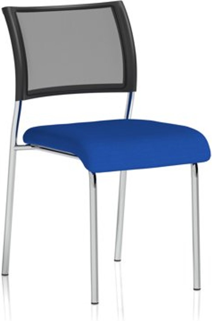 Office Monster | Brunswick Brunswick No Arm Bespoke Colour Seat Chrome Frame Stevia Blue Brunswick Brunswick No Arm Bespoke Colour Seat Chrome Frame Stevia Blue