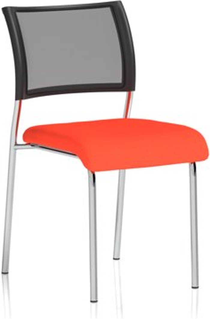 Office Monster | Brunswick Brunswick No Arm Bespoke Colour Seat Chrome Frame Tabasco Red Brunswick Brunswick No Arm Bespoke Colour Seat Chrome Frame Tabasco Red