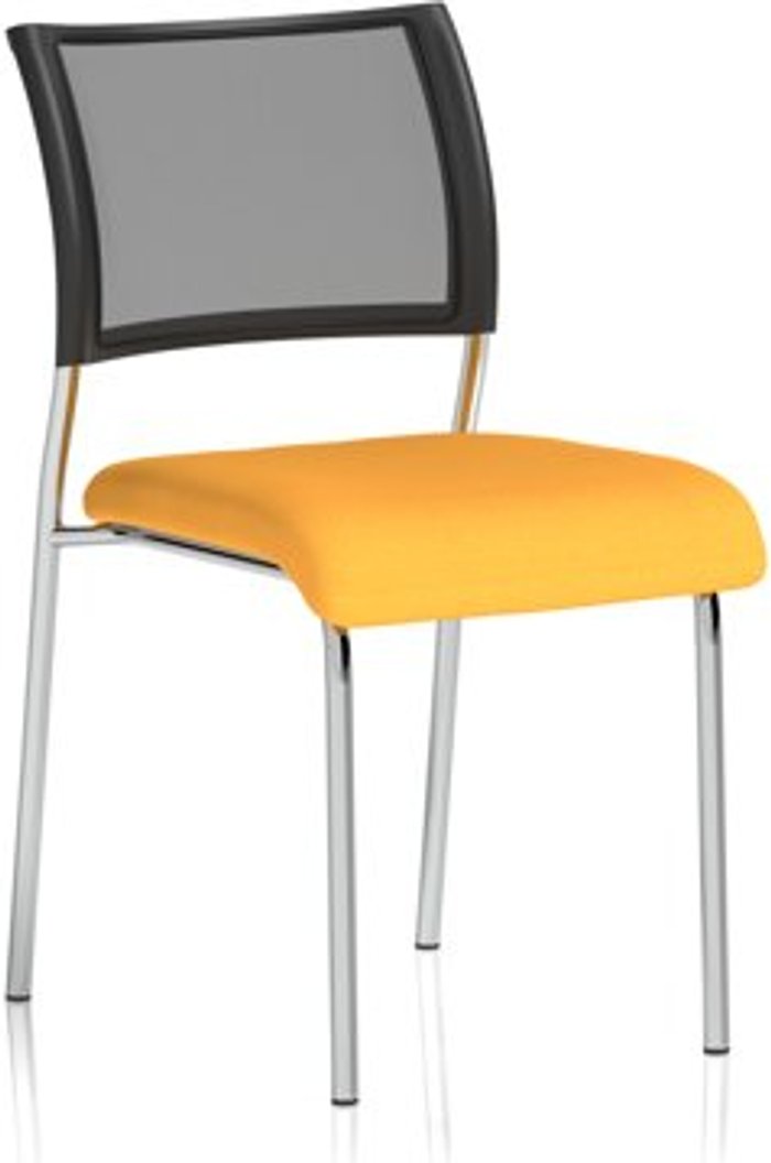 Office Monster | Brunswick Brunswick No Arm Bespoke Colour Seat Chrome Frame Senna Yellow Brunswick Brunswick No Arm Bespoke Colour Seat Chrome Frame Senna Yellow