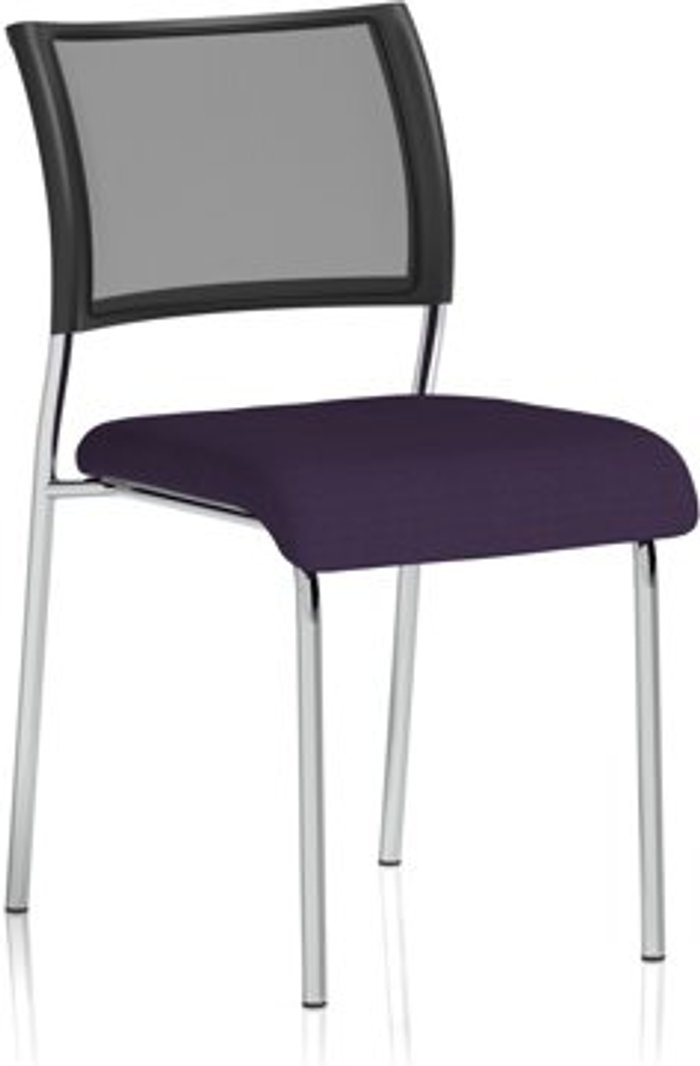 Office Monster | Brunswick Brunswick No Arm Bespoke Colour Seat Chrome Frame Tansy Purple Brunswick Brunswick No Arm Bespoke Colour Seat Chrome Frame Tansy Purple