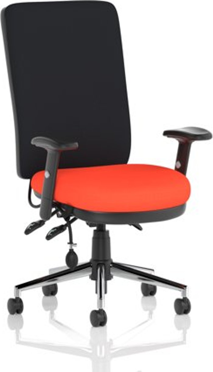 Office Monster | Chiro Chiro High Back Bespoke Colour Seat Orange Chiro Chiro High Back Bespoke Colour Seat Orange