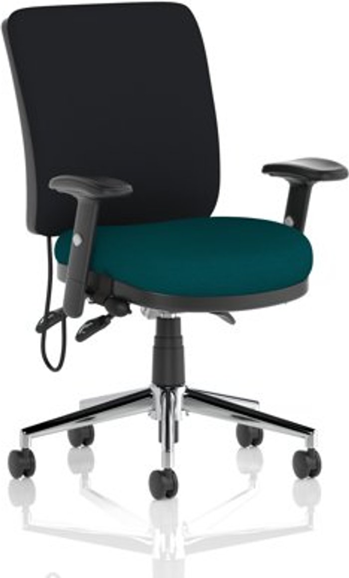 Office Monster | Chiro Chiro Medium Back Bespoke Colour Seat Teal Chiro Chiro Medium Back Bespoke Colour Seat Teal