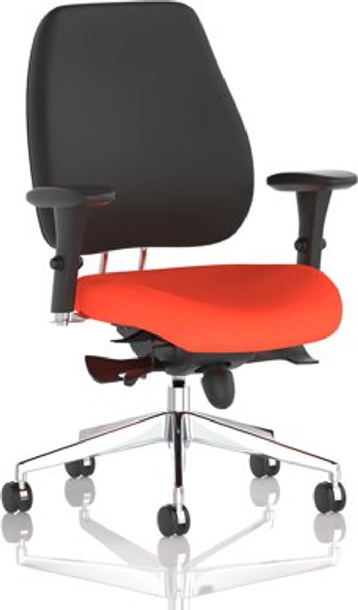 Office Monster | Chiro Chiro Plus Bespoke Colour Seat Orange Chiro Chiro Plus Bespoke Colour Seat Orange