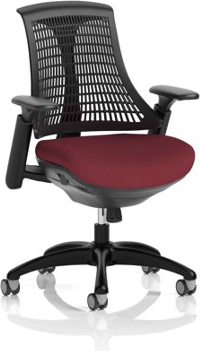 Office Monster | Flex Flex Task Operator Chair Black Frame Black Back Bespoke Colour Seat Ginseng Chilli Flex Flex Task Operator Chair Black Frame Black Back Bespoke Colour Seat Ginseng Chilli