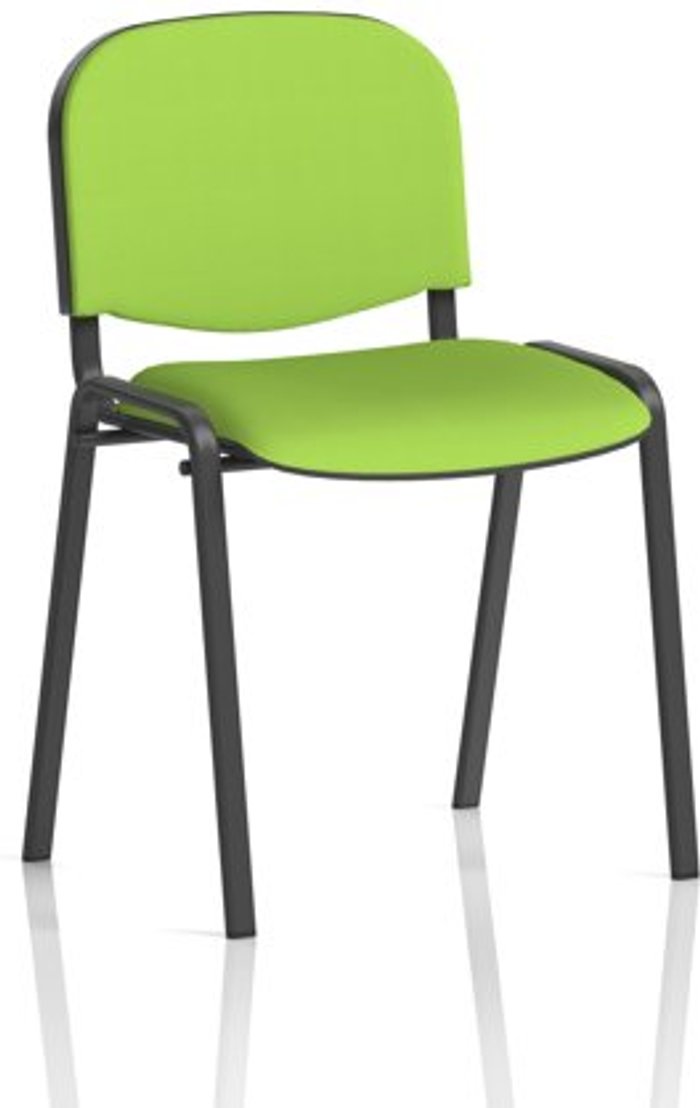 Office Monster | ISO ISO Black Frame Bespoke Colour Fabric - (Min Order Qty X 4) Lime ISO ISO Black Frame Bespoke Colour Fabric - (Min Order Qty X 4) Lime
