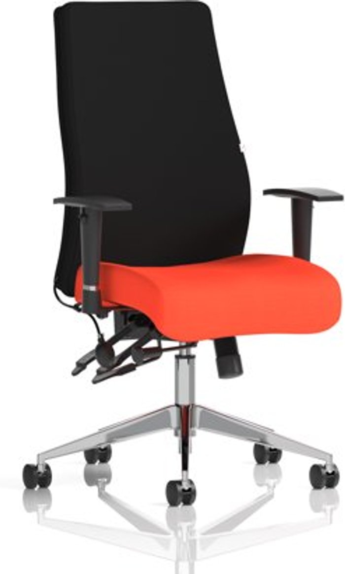 Office Monster | Onyx Onyx Bespoke Colour Seat Without Headrest Orange Onyx Onyx Bespoke Colour Seat Without Headrest Orange