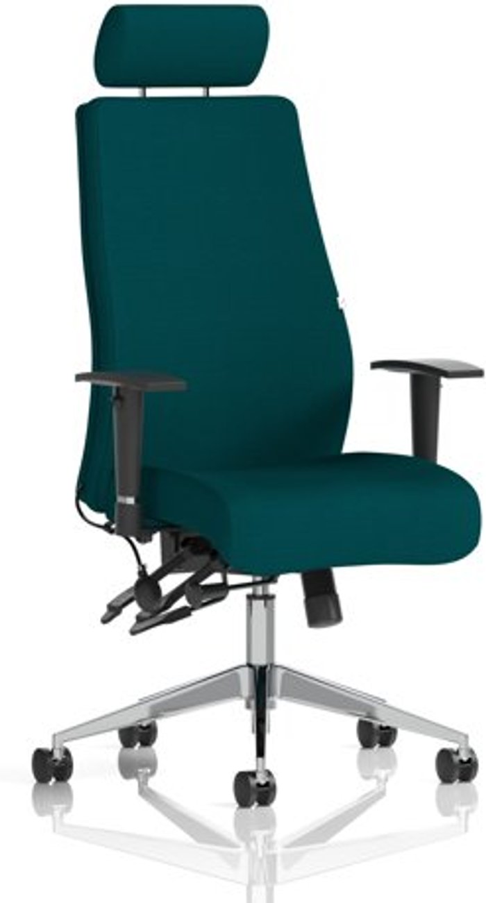 Office Monster | Onyx Onyx Bespoke Colour With Headrest Teal Onyx Onyx Bespoke Colour With Headrest Teal