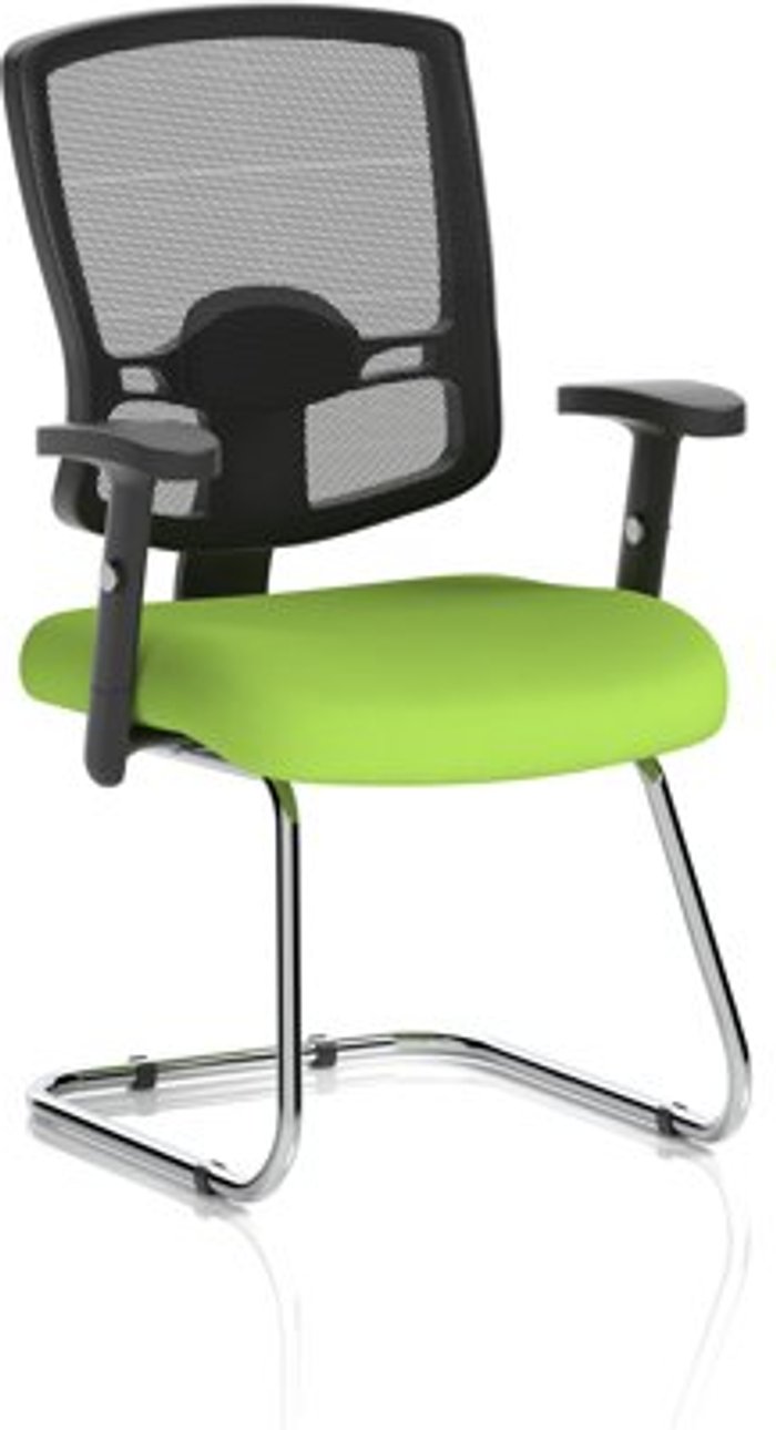 Office Monster | Portland Portland Cantilever Bespoke Colour Seat Lime Portland Portland Cantilever Bespoke Colour Seat Lime