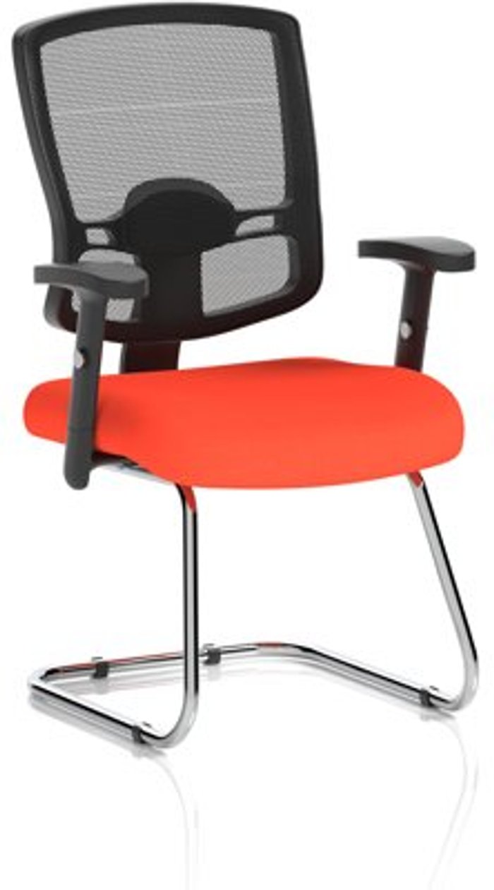 Office Monster | Portland Portland Cantilever Bespoke Colour Seat Orange Portland Portland Cantilever Bespoke Colour Seat Orange