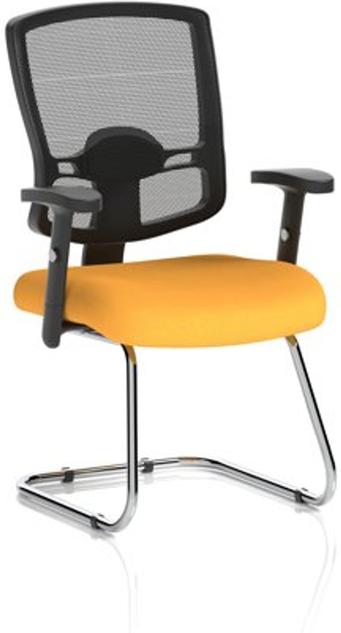 Office Monster | Portland Portland Cantilever Bespoke Colour Seat Yellow Portland Portland Cantilever Bespoke Colour Seat Yellow