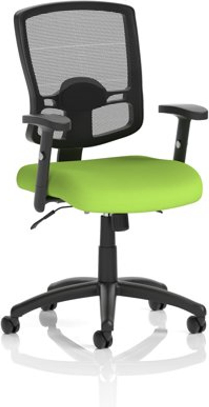Office Monster | Portland Portland II With Bespoke Colour Seat Lime Portland Portland II With Bespoke Colour Seat Lime