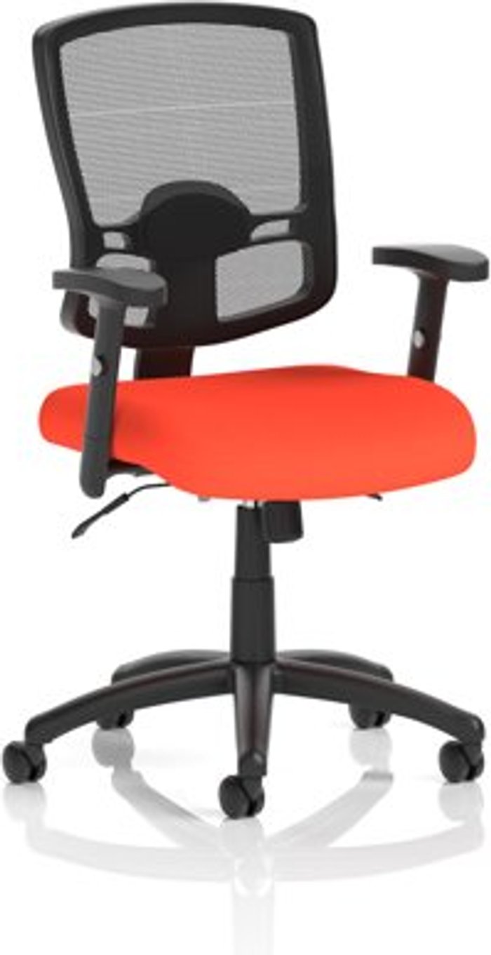 Office Monster | Portland Portland II With Bespoke Colour Seat Orange Portland Portland II With Bespoke Colour Seat Orange