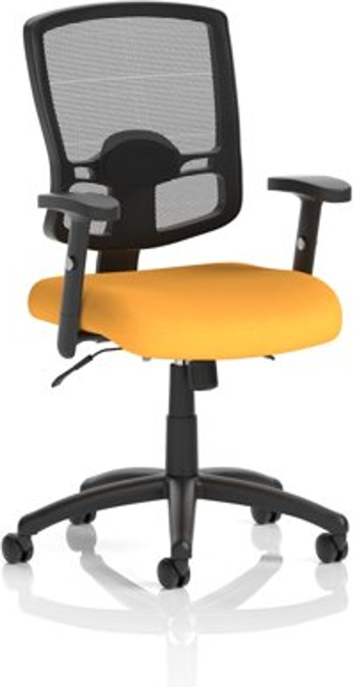 Office Monster | Portland Portland II With Bespoke Colour Seat Yellow Portland Portland II With Bespoke Colour Seat Yellow