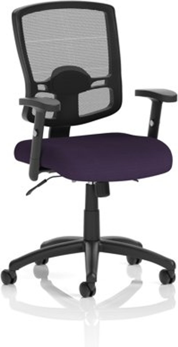 Office Monster | Portland Portland II With Bespoke Colour Seat Purple Portland Portland II With Bespoke Colour Seat Purple