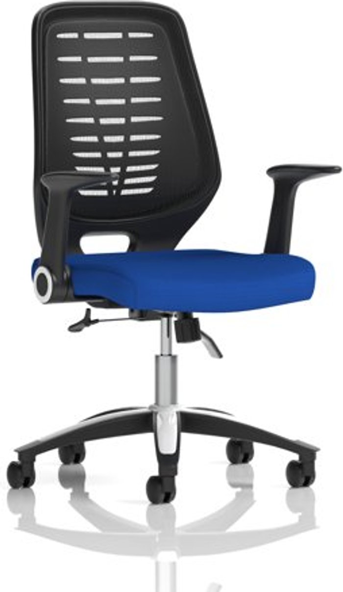 Office Monster | Relay Relay Task Operator Chair Bespoke Colour Black Back Admiral Blue Relay Relay Task Operator Chair Bespoke Colour Black Back Admiral Blue