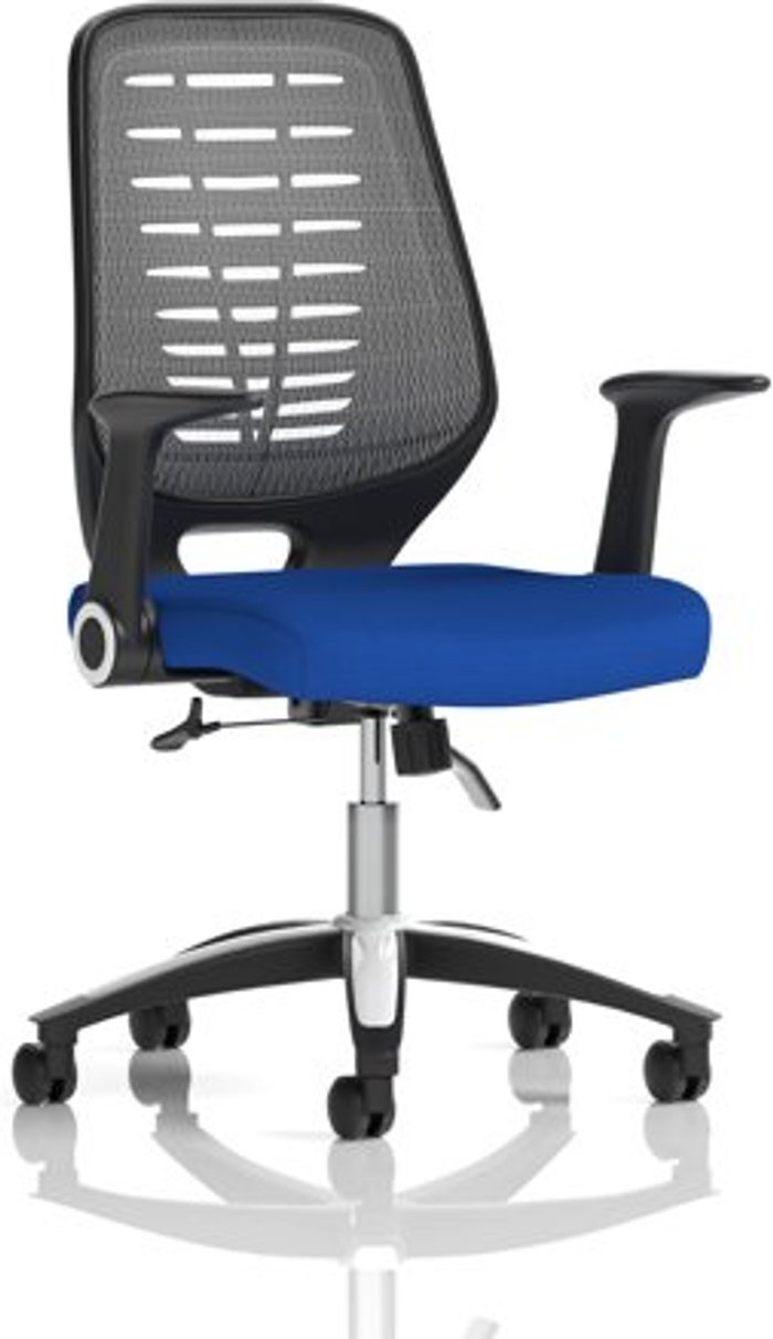 Office Monster | Relay Relay Task Operator Chair Bespoke Colour Silver Back Admiral Blue Relay Relay Task Operator Chair Bespoke Colour Silver Back Admiral Blue