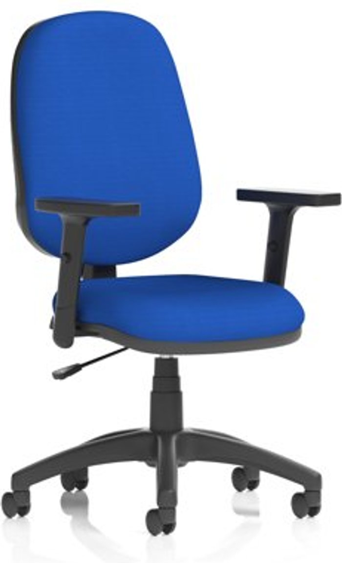 Office Monster | Eclipse I Eclipse I Lever Task Operator Chair Bespoke With Height Adjustable Arms In Admiral Blue Eclipse I Eclipse I Lever Task Operator Chair Bespoke With Height Adjustable Arms In Admiral Blue