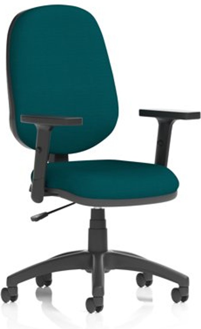 Office Monster | Eclipse I Eclipse I Lever Task Operator Chair Bespoke With Height Adjustable Arms In Teal Eclipse I Eclipse I Lever Task Operator Chair Bespoke With Height Adjustable Arms In Teal