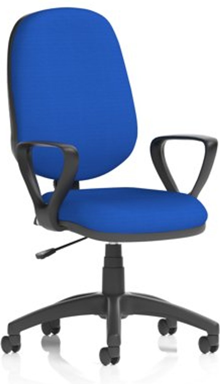 Office Monster | Eclipse I Eclipse I Lever Task Operator Chair Bespoke With Loop Arms In Admiral Blue Eclipse I Eclipse I Lever Task Operator Chair Bespoke With Loop Arms In Admiral Blue