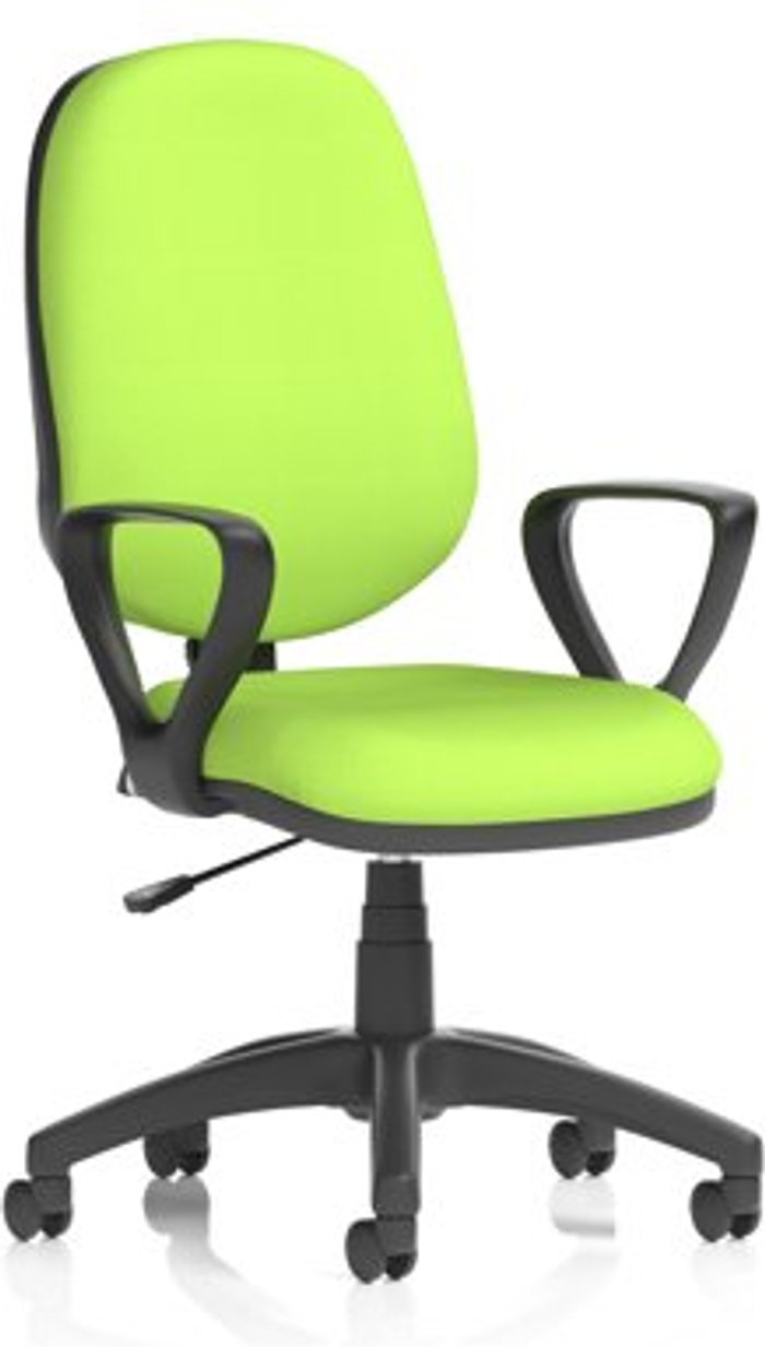 Office Monster | Eclipse I Eclipse I Lever Task Operator Chair Bespoke With Loop Arms In Lime Eclipse I Eclipse I Lever Task Operator Chair Bespoke With Loop Arms In Lime
