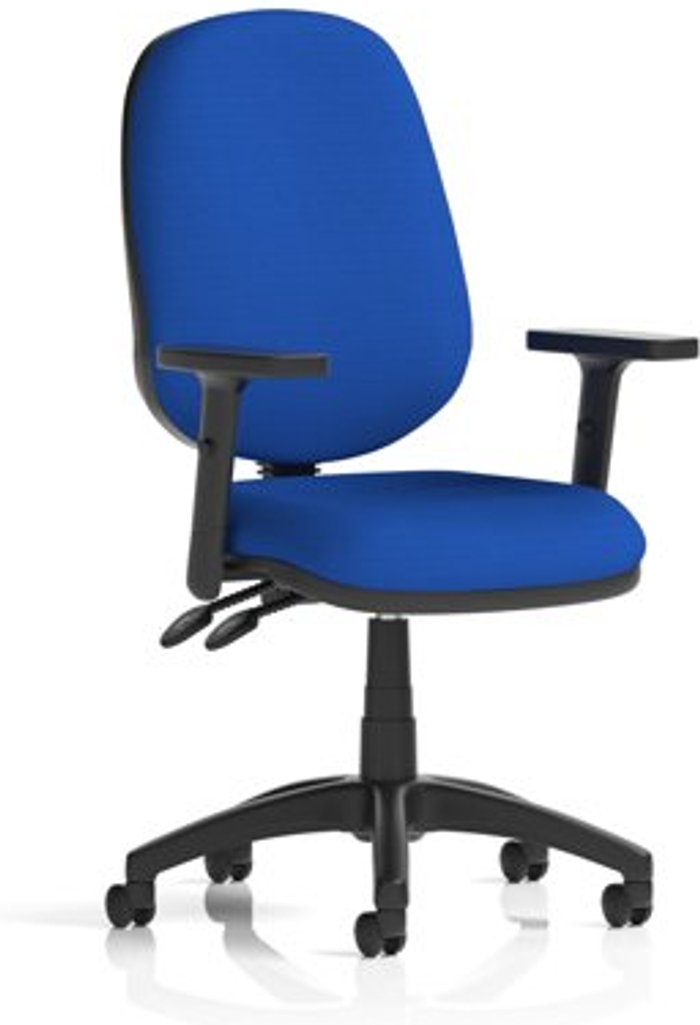 Office Monster | Eclipse II Eclipse II Lever Task Operator Chair Bespoke With Height Adjustable Arms In Admiral Blue Eclipse II Eclipse II Lever Task Operator Chair Bespoke With Height Adjustable Arms In Admiral Blue