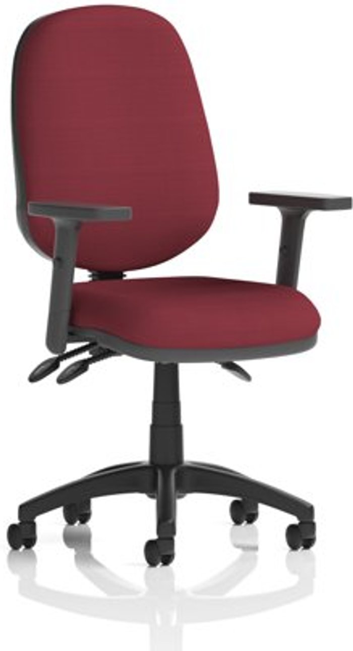 Office Monster | Eclipse III Eclipse III Lever Task Operator Chair Bespoke With Height Adjustable Arms In Ginseng Chilli Eclipse III Eclipse III Lever Task Operator Chair Bespoke With Height Adjustable Arms In Ginseng Chilli