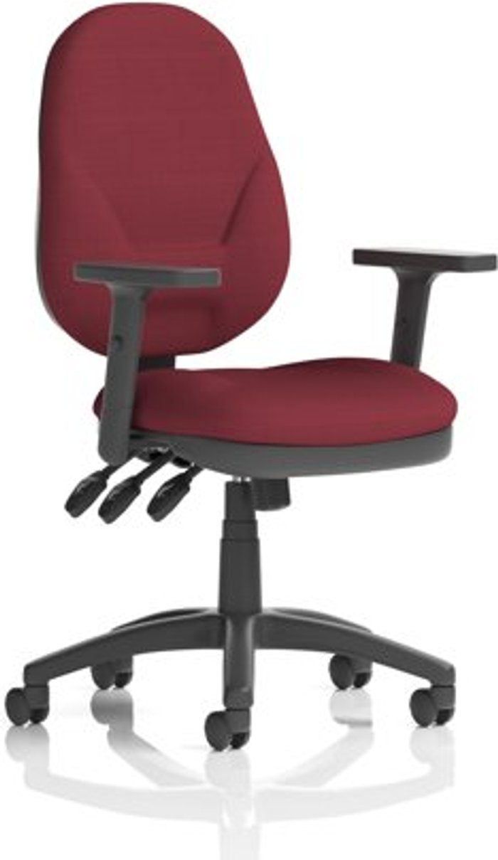 Office Monster | Eclipse XL III Eclipse XL Lever Task Operator Chair Bespoke With Height Adjustable Arms In Ginseng Chilli Eclipse XL III Eclipse XL Lever Task Operator Chair Bespoke With Height Adjustable Arms In Ginseng Chilli