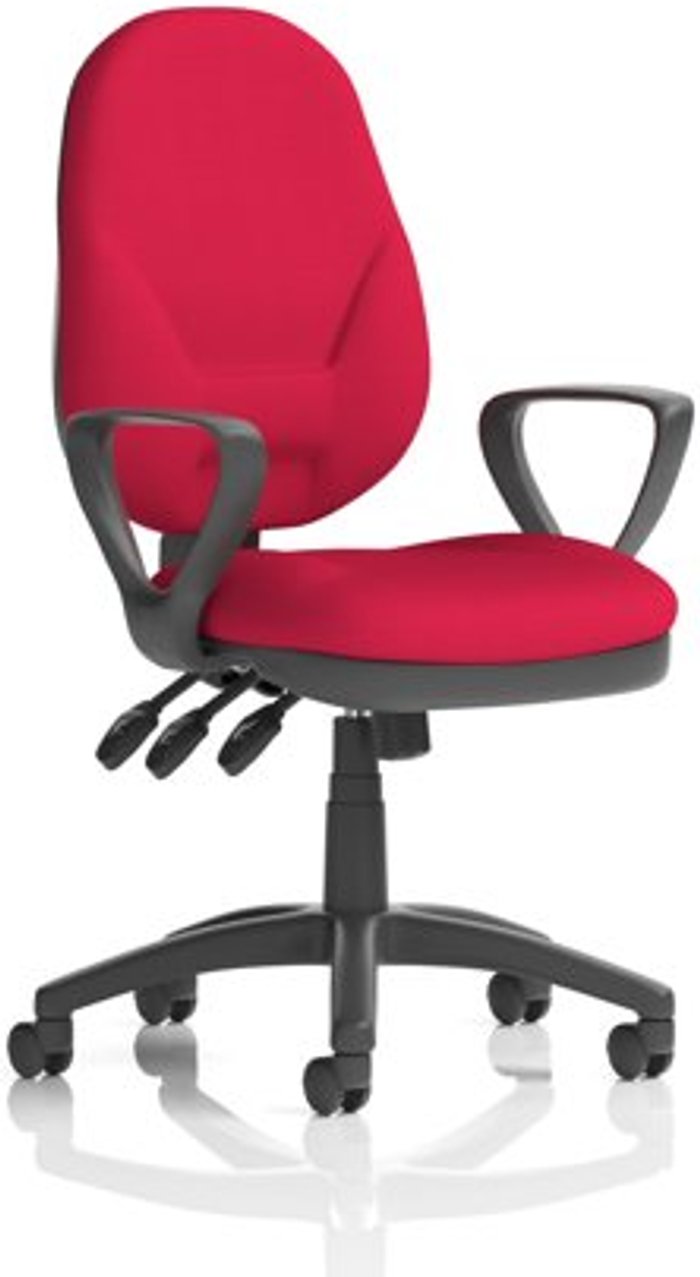 Office Monster | Eclipse XL III Eclipse XL Lever Task Operator Chair Bespoke With Loop Arms In Bergamot Cherry Eclipse XL III Eclipse XL Lever Task Operator Chair Bespoke With Loop Arms In Bergamot Cherry