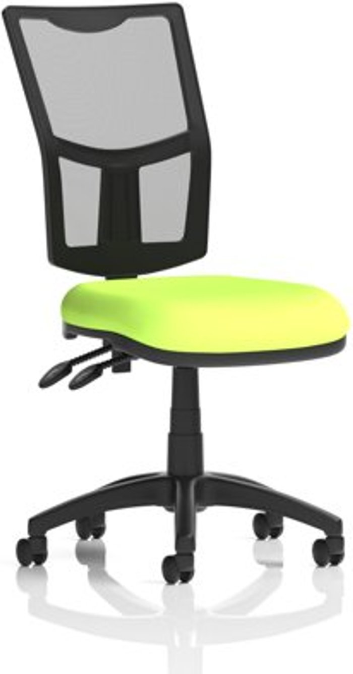 Office Monster | Eclipse II Eclipse II Lever Task Operator Chair Mesh Back With Bespoke Colour Seat in Lime Eclipse II Eclipse II Lever Task Operator Chair Mesh Back With Bespoke Colour Seat in Lime