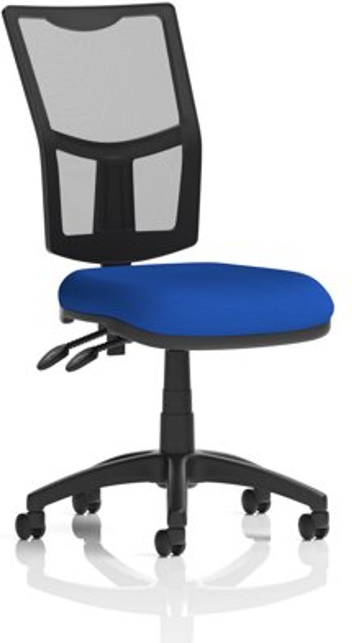 Office Monster | Eclipse II Eclipse II Lever Task Operator Chair Mesh Back With Bespoke Colour Seat in Admiral Blue Eclipse II Eclipse II Lever Task Operator Chair Mesh Back With Bespoke Colour Seat in Admiral Blue