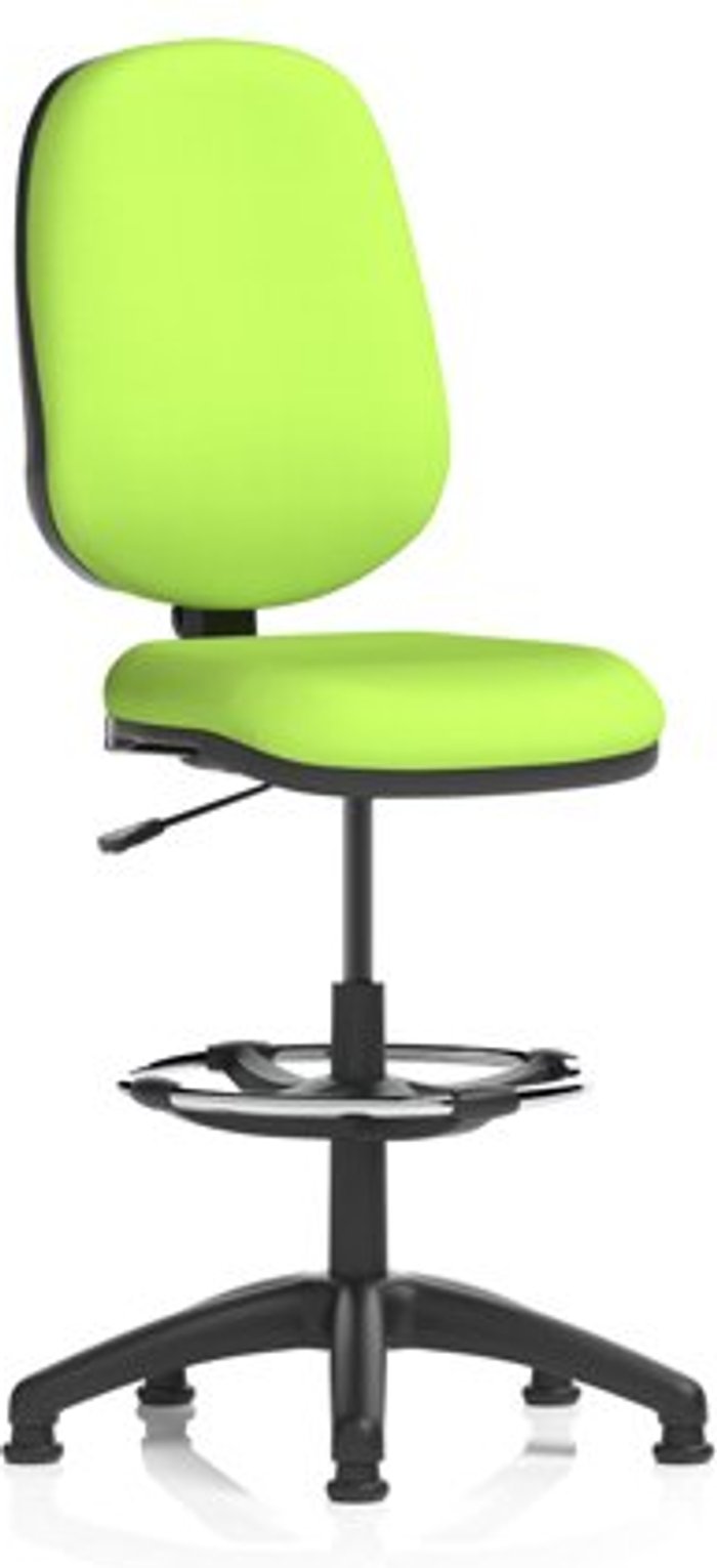Office Monster | Eclipse I Eclipse I Lever Task Operator Chair Lime Fully Bespoke Colour With Hi Rise Draughtsman Kit Eclipse I Eclipse I Lever Task Operator Chair Lime Fully Bespoke Colour With Hi Rise Draughtsman Kit